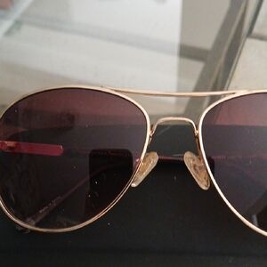 Guess Gold Frame Aviator Sunglasses